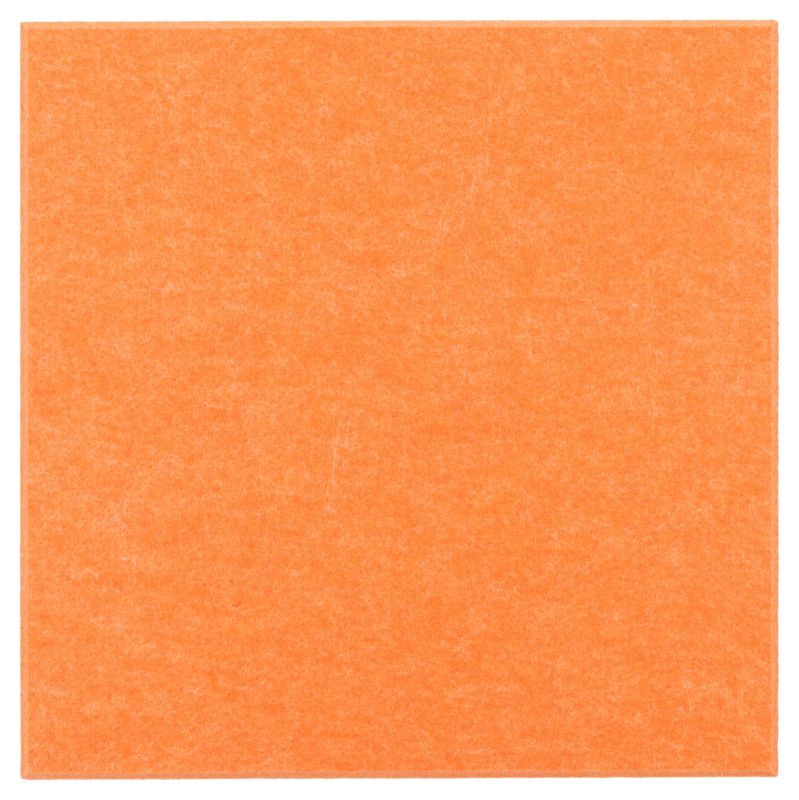Panel filcowy ścienny dekoracyjny Multidecor Felly 40 x 40 cm 9 mm kwadrat gładki pomarańczowy 2 szt.