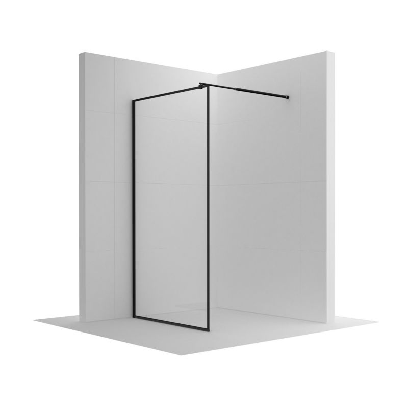 Ścianka prysznicowa SEVANTE MASTI 110x195 Walk-In czarna 1 szt.