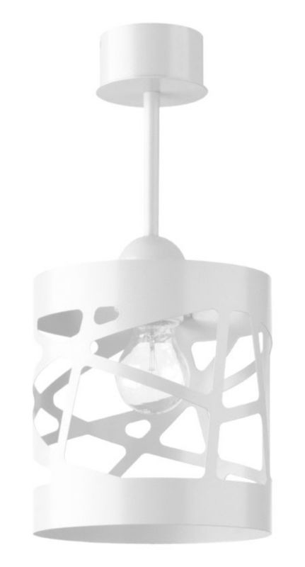 Lampa sufitowa wisząca Sigma Lighting Moduł Frez 6814 biała dekoracyjna 1xE27 x 1 szt.