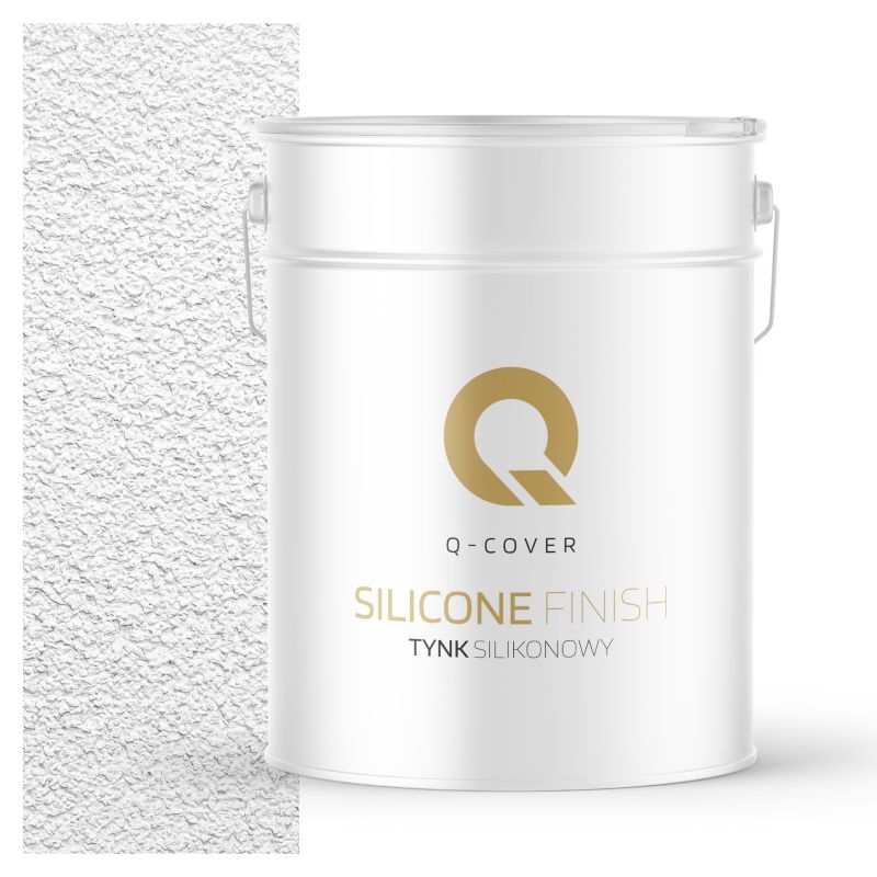 Tynk Silikonowy Elewacyjny Baranek 3.0mm Q-Cover Biały ciepły F101 15KG