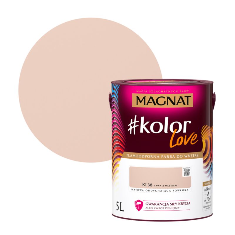 Farba kolorowa Magnat #kolorLove KL38 kawa z mlekiem 5 l
