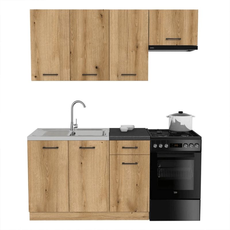 Zestaw Mebli Kuchennych Na Wymiar Mebel Elite Modułowe Dąb Evoke Modern 170 1 kpl