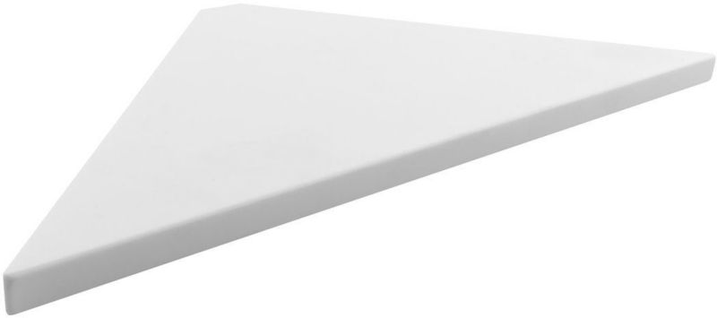 Półka łazienkowa narożna Sapho Abelina biały mat Solid surface 20x20 cm 1 szt.