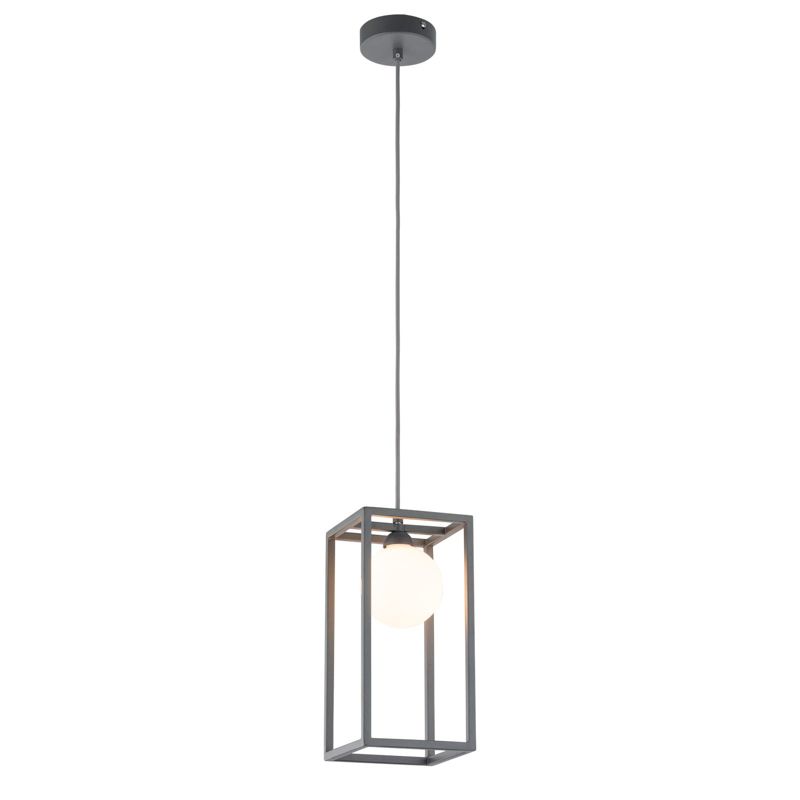 Lampa sufitowa wisząca Italux Daisy 7536 szaro-biała industrialna 1xG9 x 4W 1 szt.