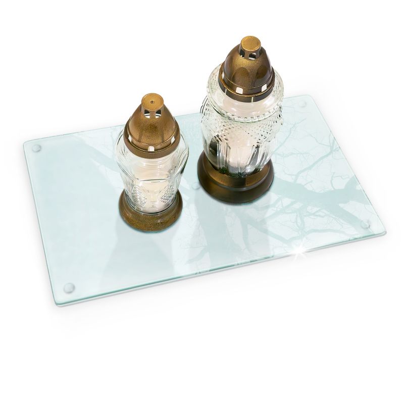 Podstawka Pod Znicze Wallfluent 52x30 Transparentna Prostokątna 1 szt.