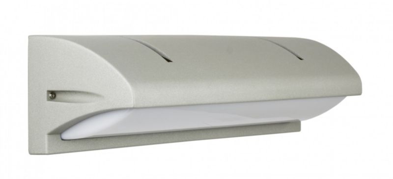 Kinkiet ścienny zewnętrzny SU-MA Nelly srebrny 2 x E27 x IP54 wym: 12,4 x 42 x 11,5 cm - 1 szt.