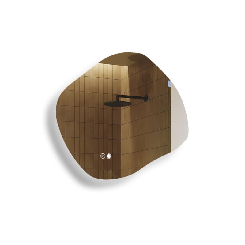 Lustro łazienkowe Artforma LED 74x64cm owalne LED Dual włącznik mata grzewcza ROM221 1szt.