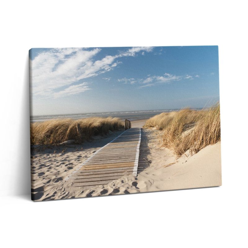 Obraz na płótnie Wallfluent 80x60 cm Widok na plażę i morze 1 szt.