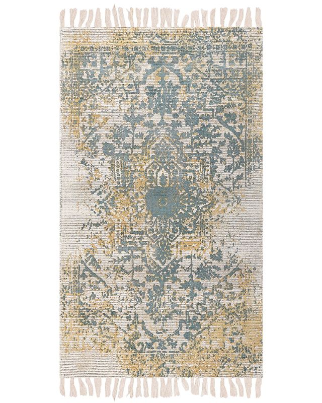 Dywan z wiskozy 80 x 150 cm żółto-zielony Boyali 1 szt.