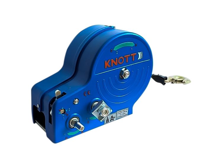 Wciągarka przyciągarka ręczna do przyczepy lawety Knott 1150kg z pasem 1 szt.