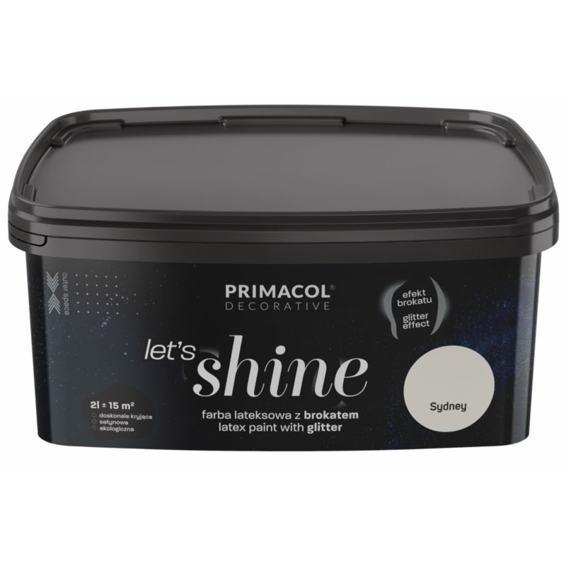 Farba z brokatem Primacol Let's Shine 2 l Sydney
