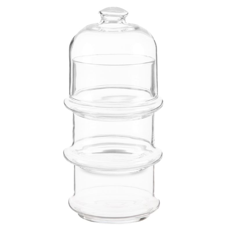 Pojemnik Szklany Pasabahçe Zamykany 3-Piętrowy 12X27,5 Cm 1 Szt.
