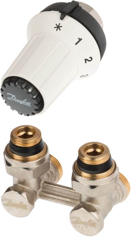 Zestaw termostatyczny kątowy Danfoss 2-elementowy