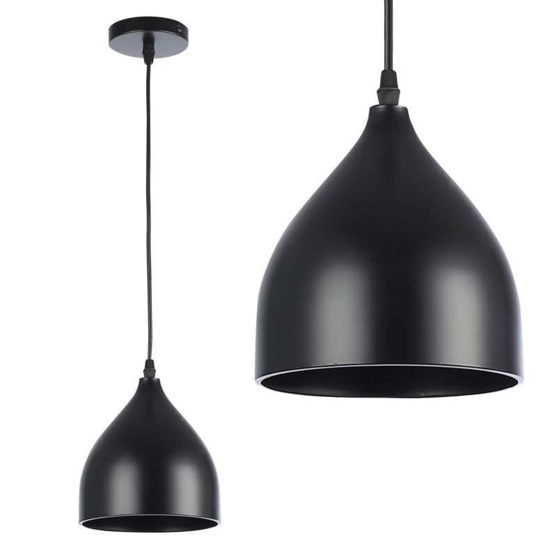 Lampa wisząca sufitowa MasterLED Como E27 żyrandol 120 cm IP20 czarna 1 szt.