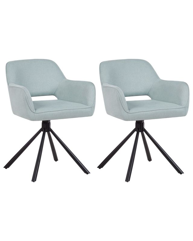 Zestaw 2 krzeseł do jadalni Loures Miętowy 1 par.