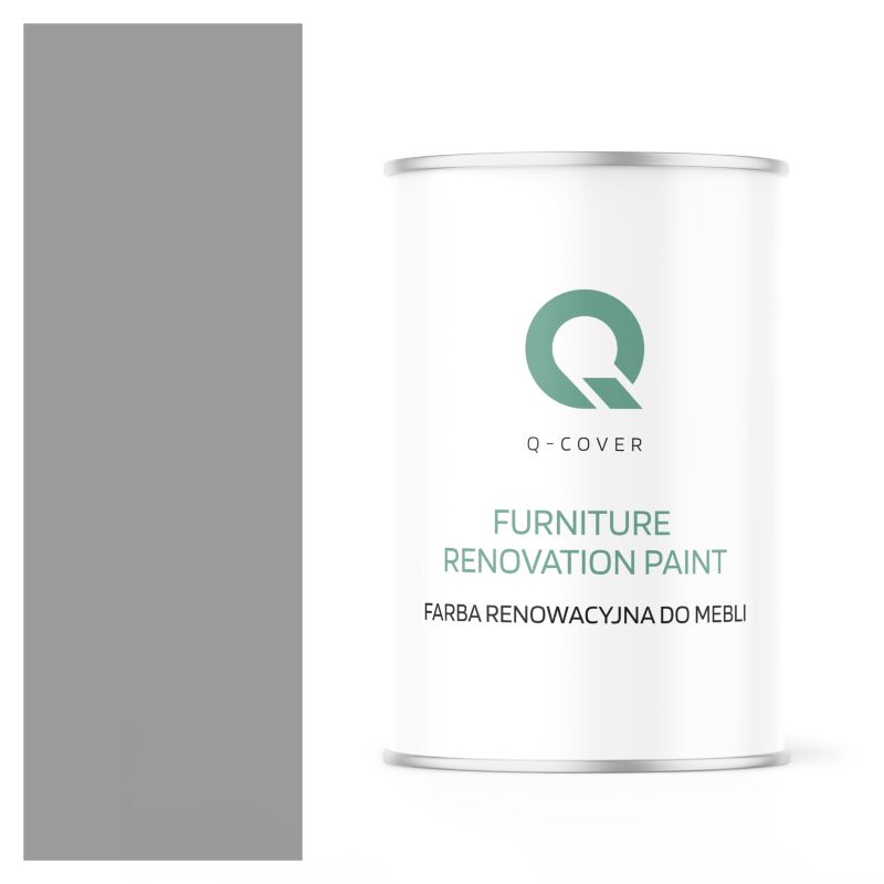 Farba Renowacyjna do Mebli Q-Cover Szary sygnałowy RAL7004 Wysoki Połysk 1L