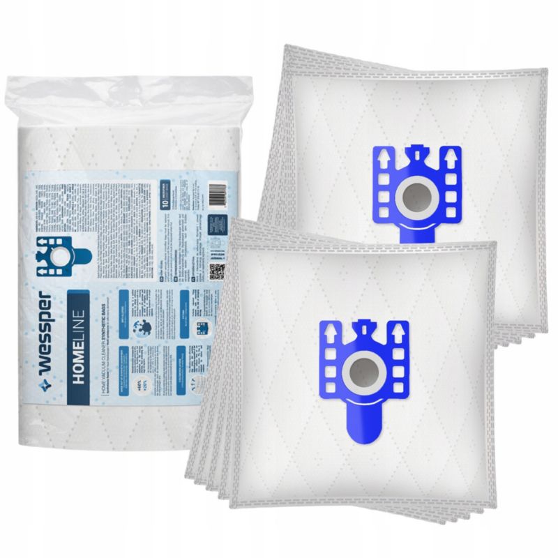 Worki do odkurzacza, Wessper, syntetyczne, zamiennik do Miele Complete C3, 10szt