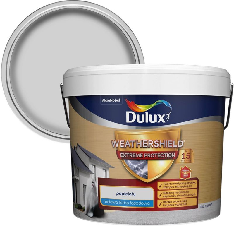 Farba elewacyjna Dulux Extreme popielata 10 l