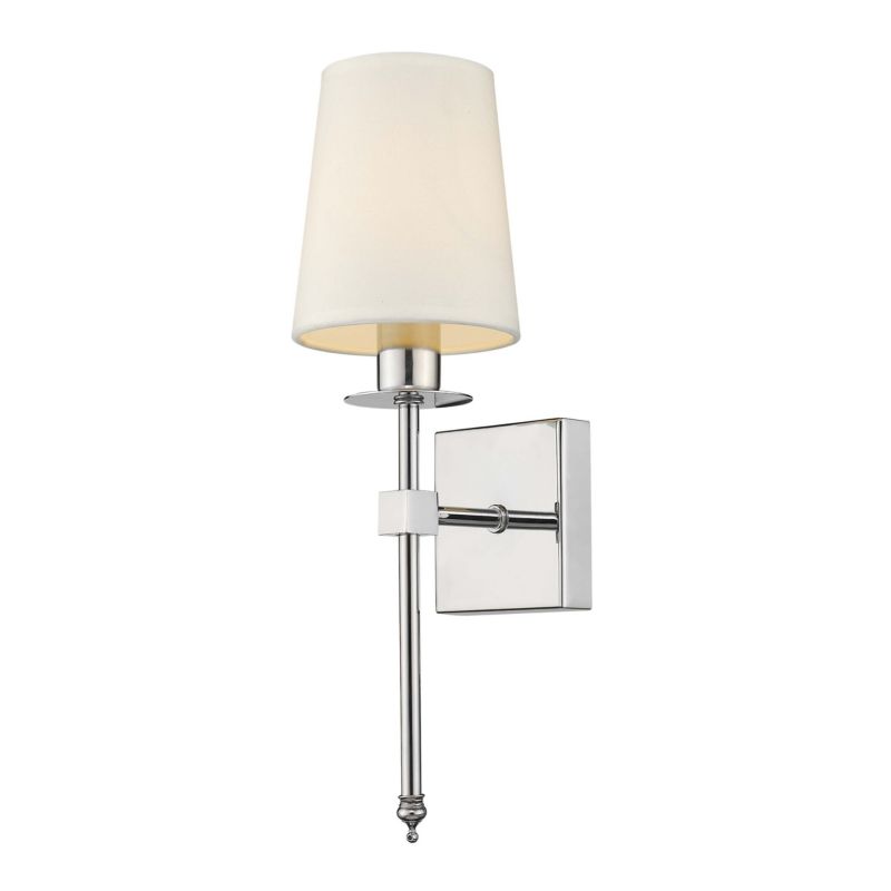 Kinkiet ścienny Light Prestige Casoli chromowany ecru 1 x E14 x 40W IP20 wym: 35,2 x 10,6 cm - 1 szt.