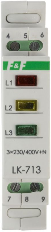 Lampka sygnalizacyjna F&F 3-fazowa