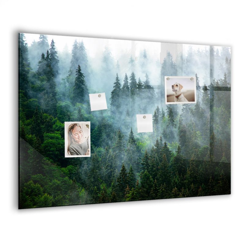 Tablica magnetyczna Wallfluent 100x70 cm Mglisty las 1 szt.