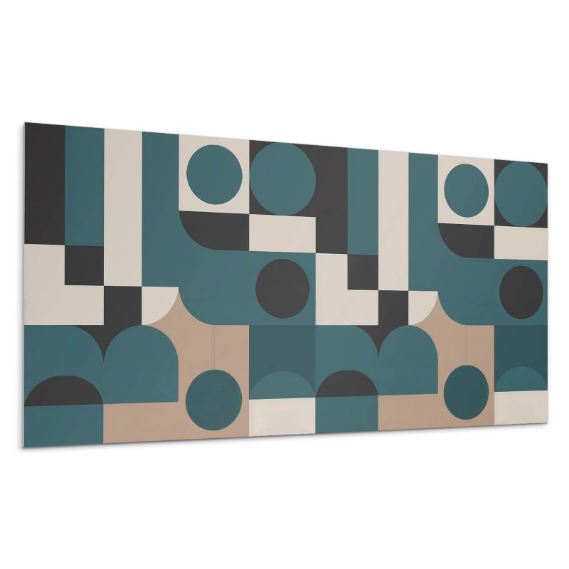 Panel samoprzylepny Wallfluent 120x60 cm Abstrakcyjne formy z unikalnymi kształtami 1 szt.