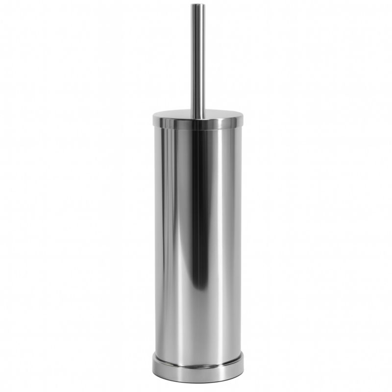 Szczotka WC Estiva Kapia Chrom silikonowa zamknięta wolnostojąca chrom połysk 1 szt.