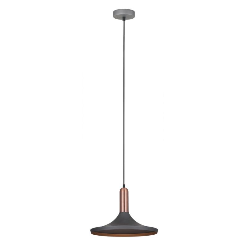 Lampa wisząca Italux Lusty 1803 szaro-miedziana nowoczesna 1xE27 x 60W 1 szt.