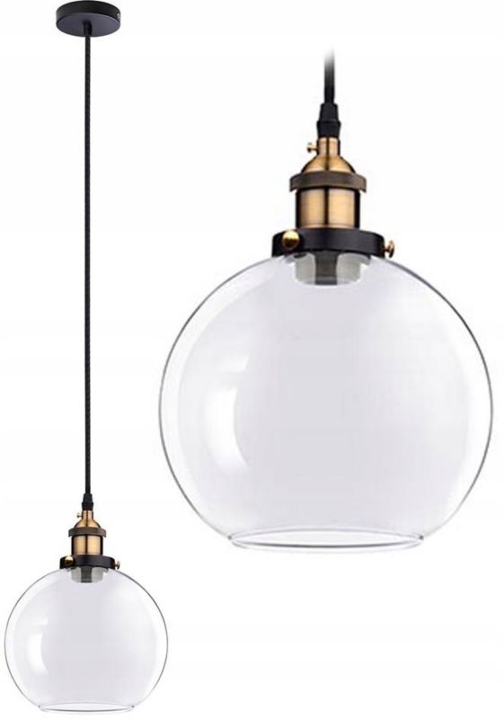 Lampa Sufitowa Wisząca Toolight App044-1Cp Verto B Transparentny