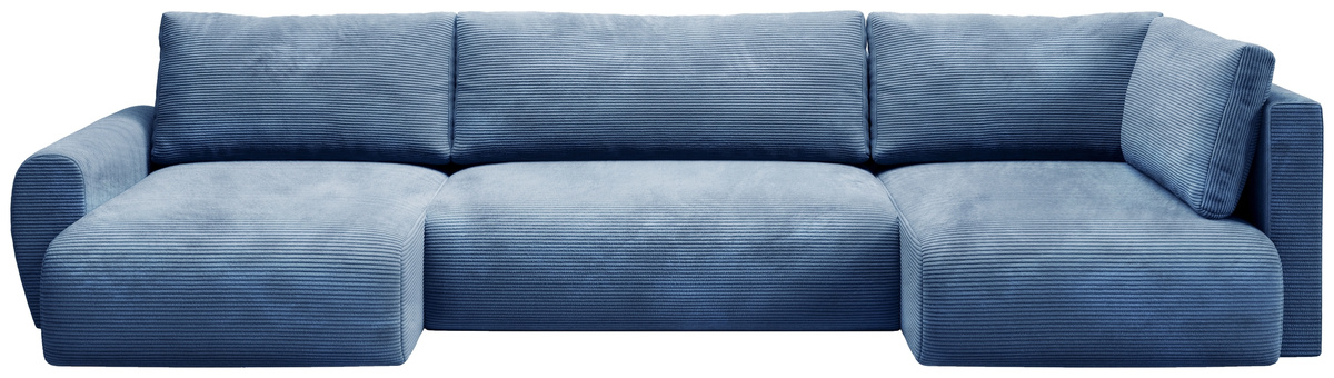 Niebieska sztruksowa rogówka rozkładana z funkcją spania PATI MAXI