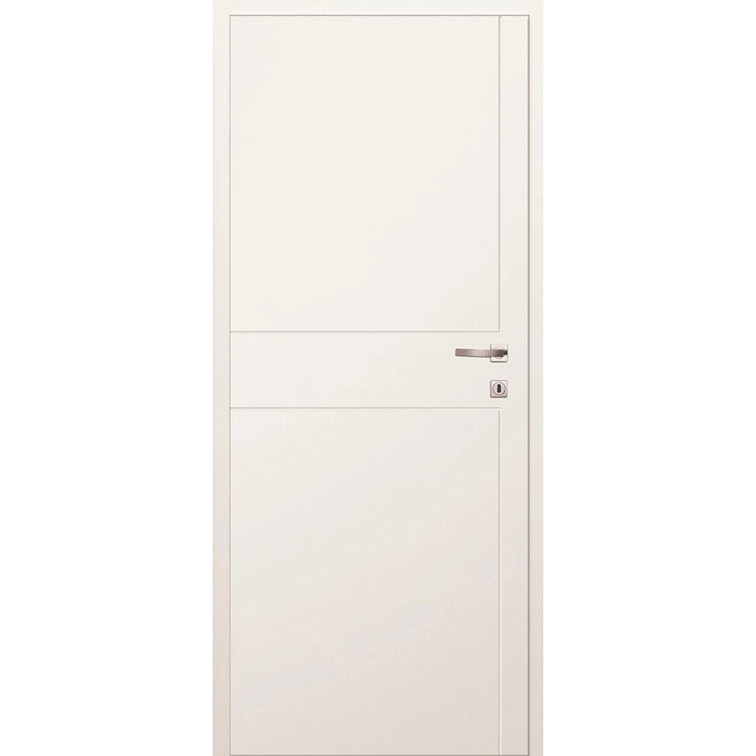 Classen Skrzydło drzwiowe bezprzylgowe Linea pełne białe 70L frez