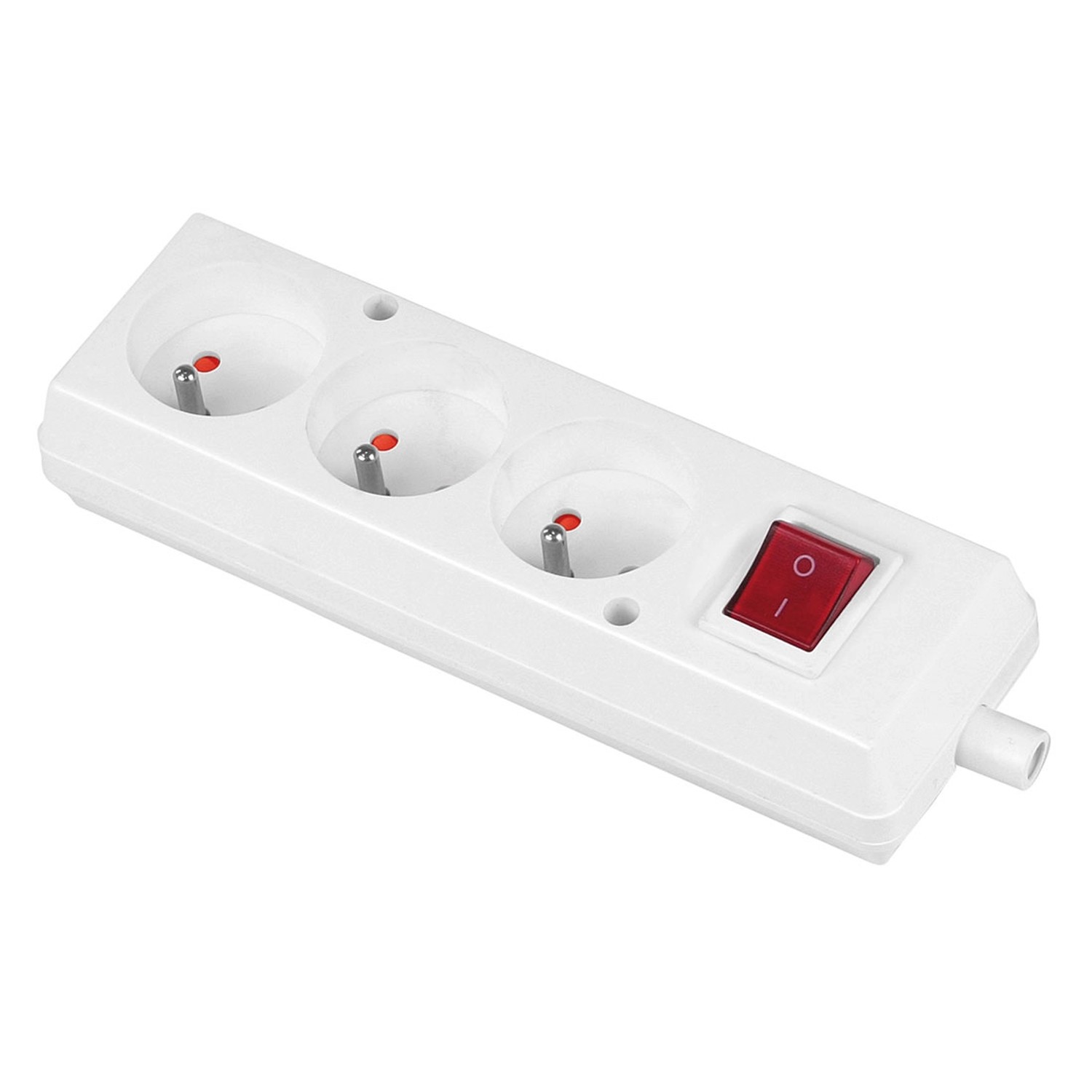 Jonex Gniazdo przenośne 3x2P+Z z wyłącznikiem białe