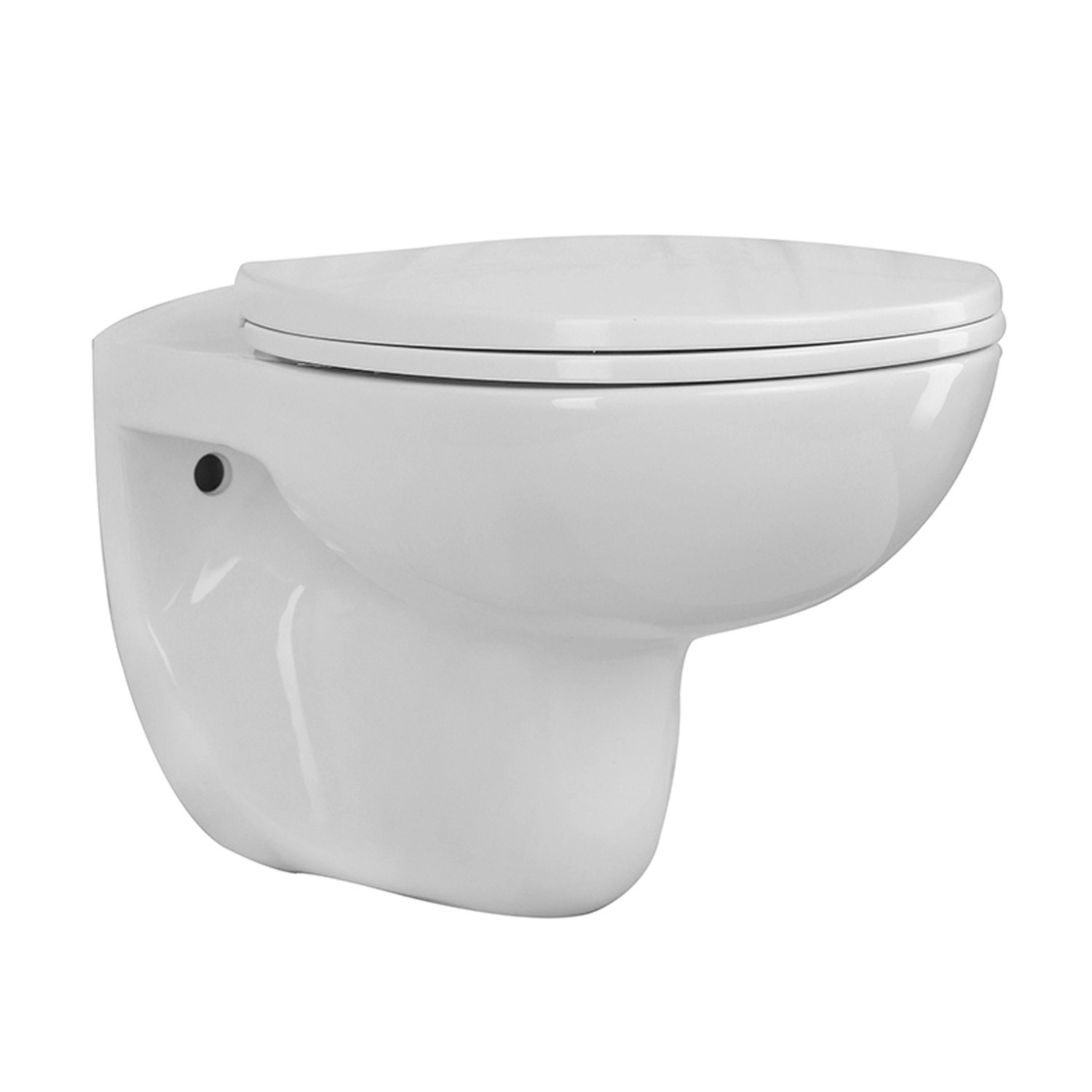 Miska WC Eco bezkołnierzowa z deską wolnoopadającą