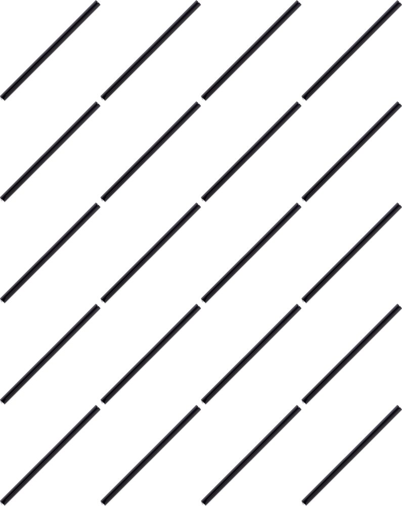 20x Listwa wsuwana Durable, 12mm, do 100 kartek, 1 sztuka czarny