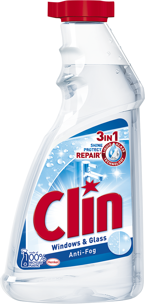 Płyn do mycia szyb Clin Anti- Fog, zapas, 500ml