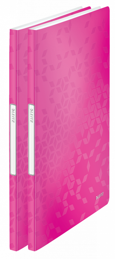 2x Album ofertowy Leitz WOW, A4, 20 koszulek, metaliczny różowy