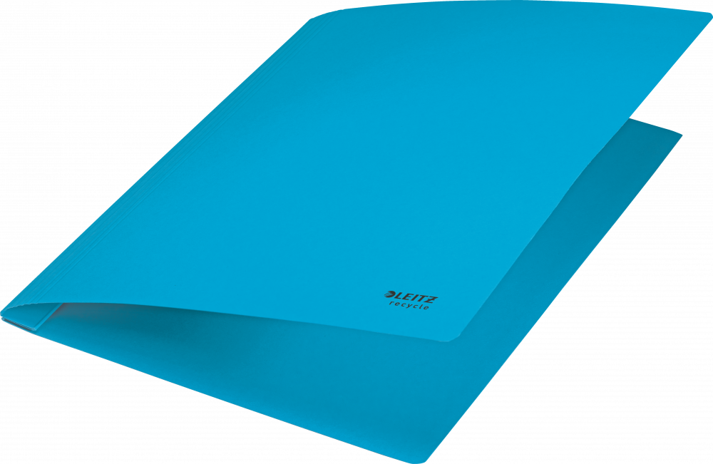Skoroszyt kartonowy Leitz Recycle, A4, do 250 kartek, 275g/m2, niebieski