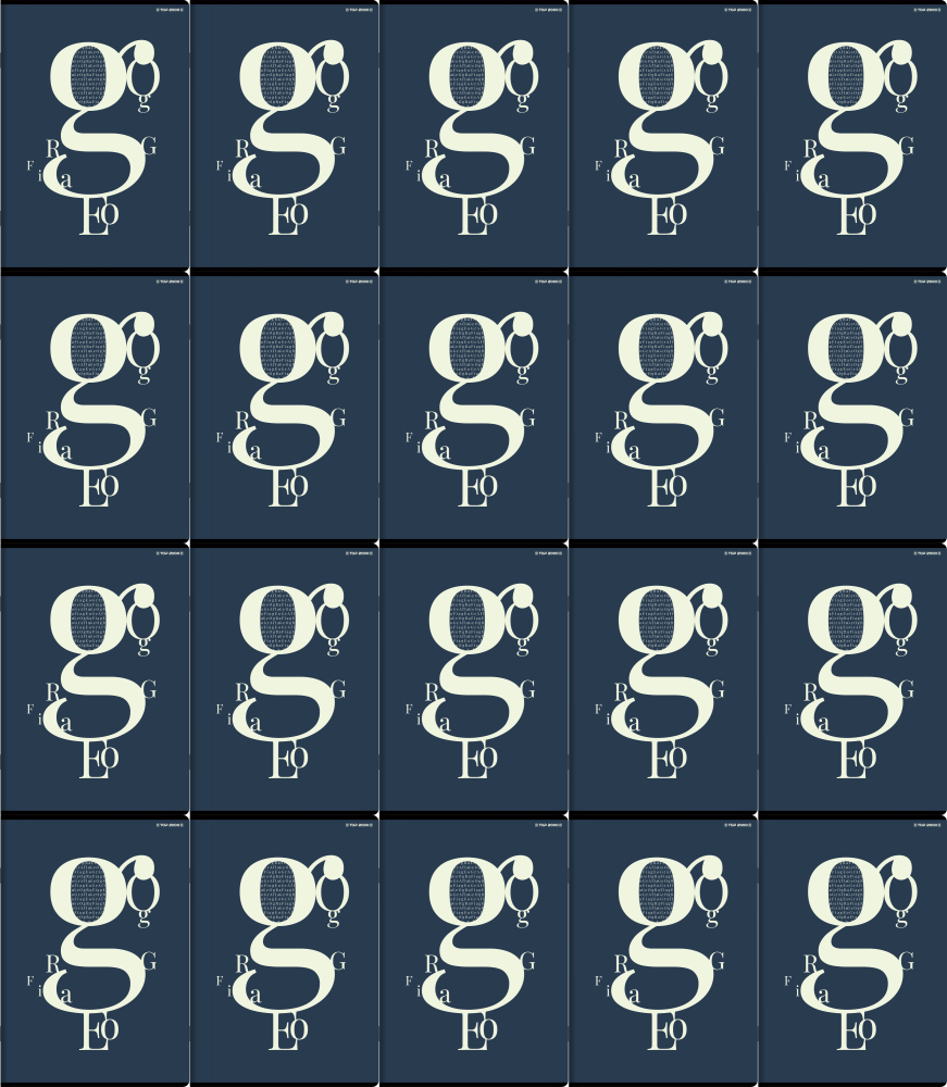 20x Zeszyt przedmiotowy w kratkę TOP 2000 Megamix Geografia, A5, 60 kartek, mix wzorów