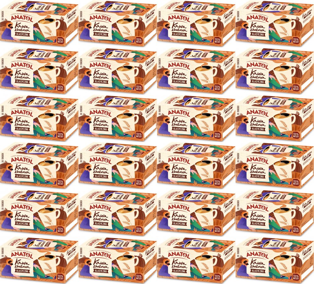 24x Kawa zbożowa klasyczna Anatol, w torebkach, 20 sztuk x 4.2g