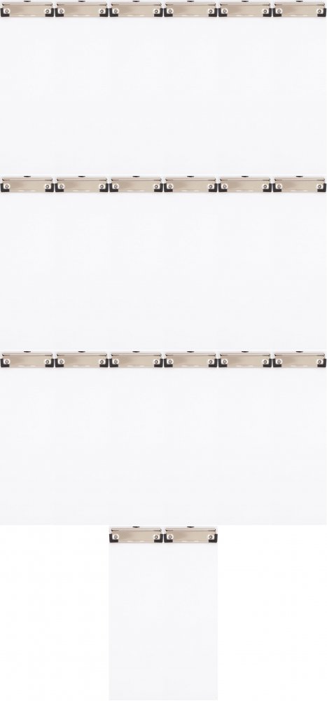 20x Clipboard D.Rect, A4, biały