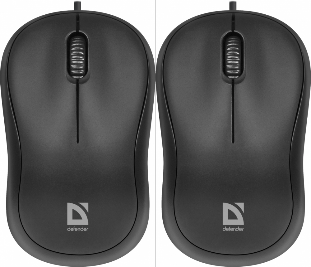 2x Mysz przewodowa Defender Patch MS-759, optyczna, czarny