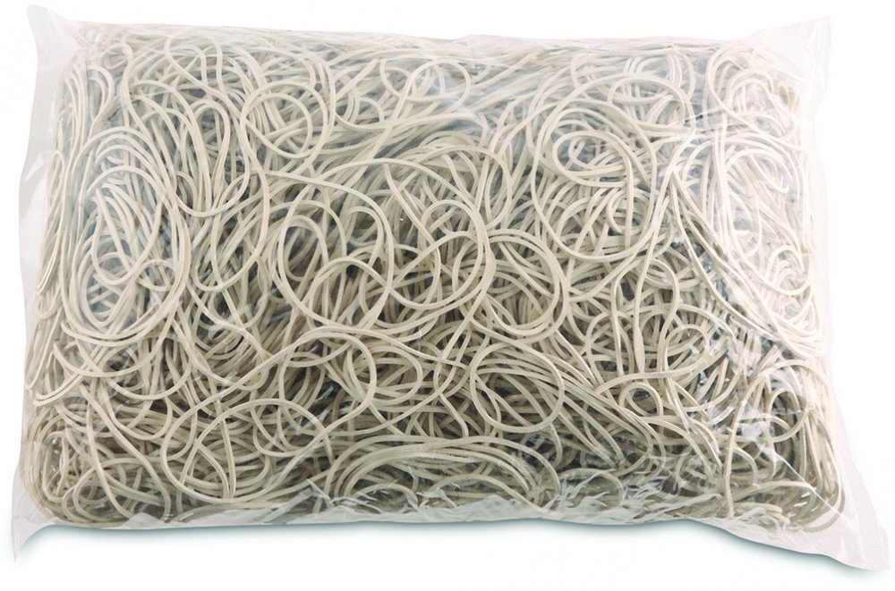 Gumki recepturki Office Products, 50mm, 1kg, biały