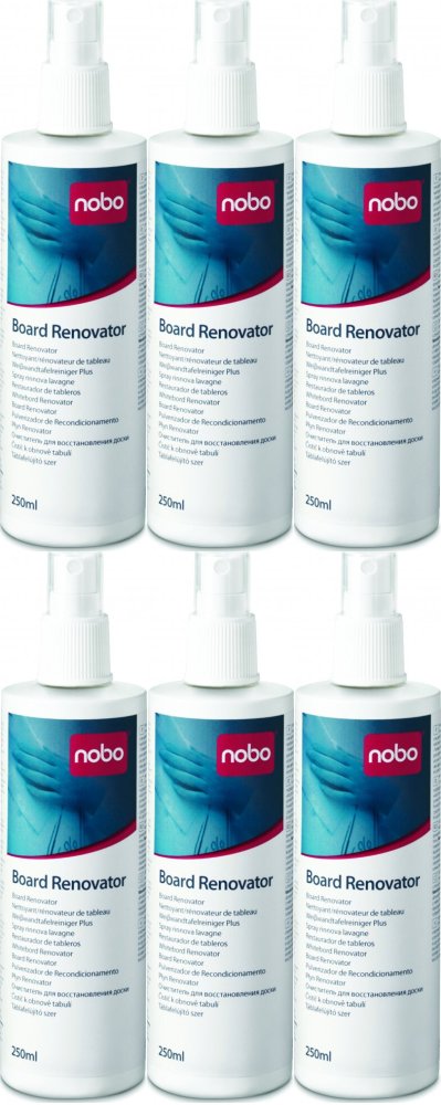 6x Płyn do konserwacji tablic Nobo, Renovator, 250 ml