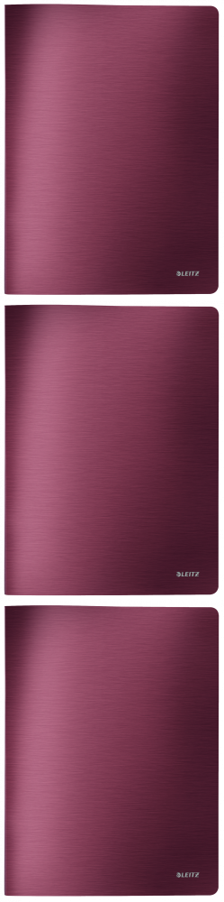 3x Album ofertowy Leitz Style, A4, 40 koszulek, ciemnoczerwony