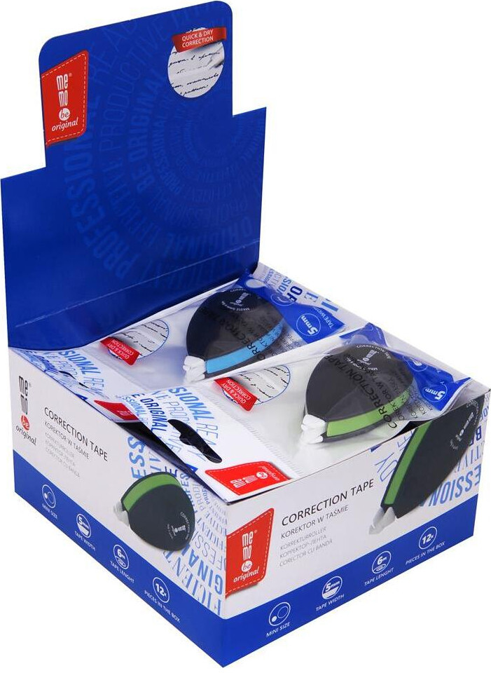 12x Korektor w taśmie MemoBe Mini, 5mmx6m