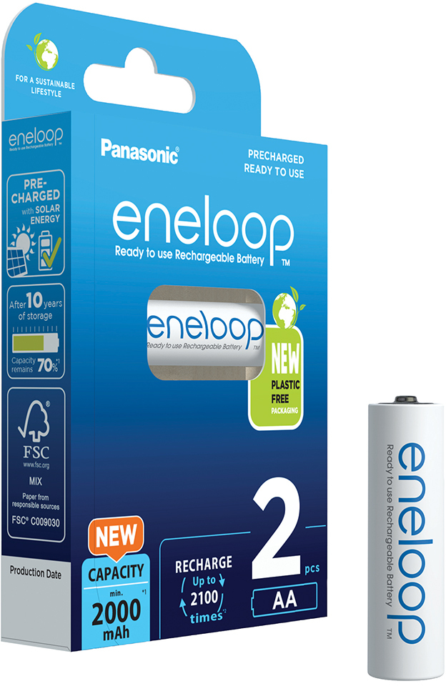 Akumulator Panasonic Eneloop, AA, 2000mAh, 2 sztuki