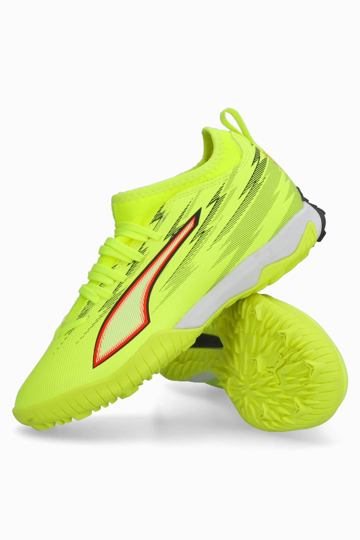 Turfy Puma Ultra 6 Match+ LL TT Mid Junior - Limonkowy
