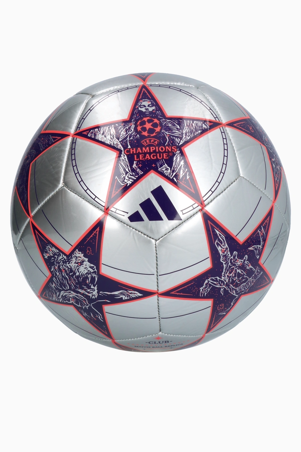 Piłka adidas UCL Club 25/26 rozmiar 4 - Srebrny