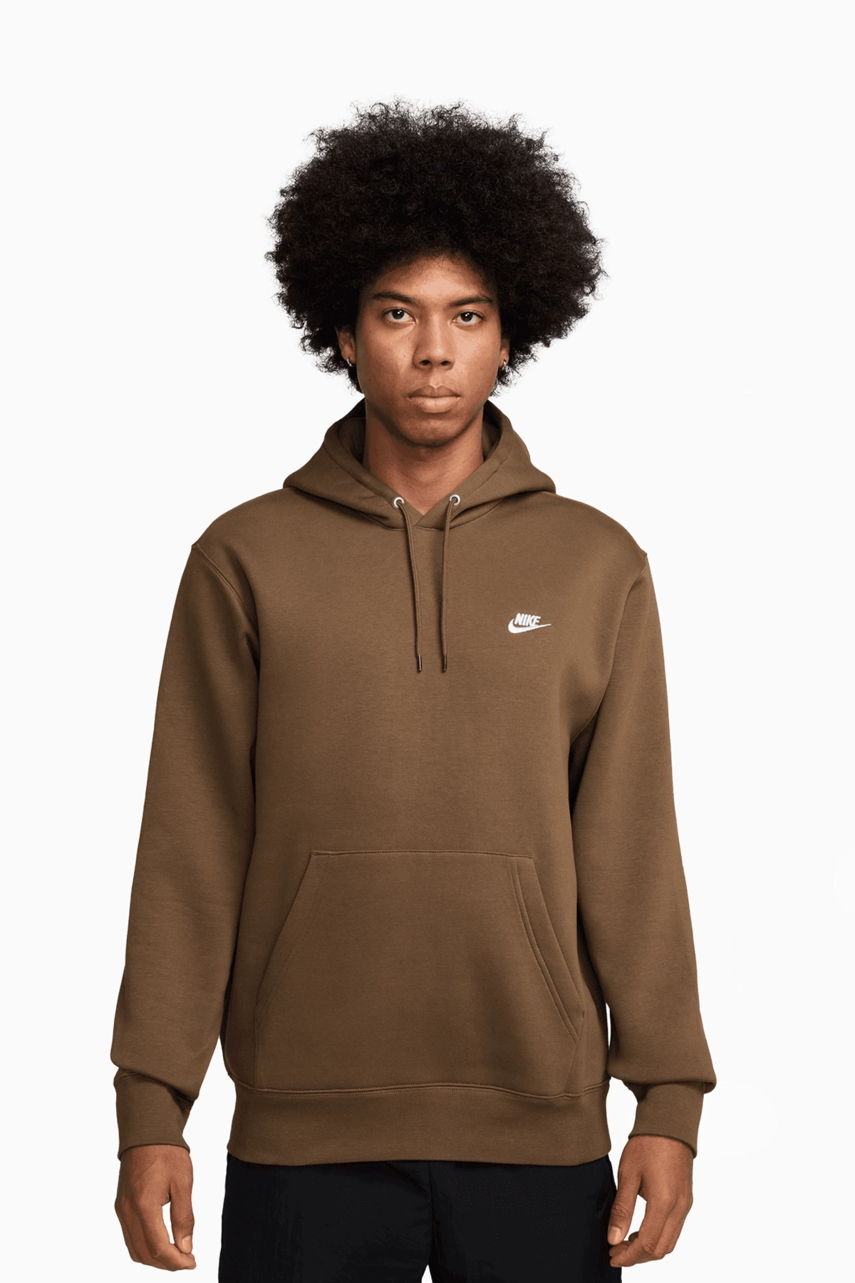 Bluza z kapturem Nike Club - Brązowy