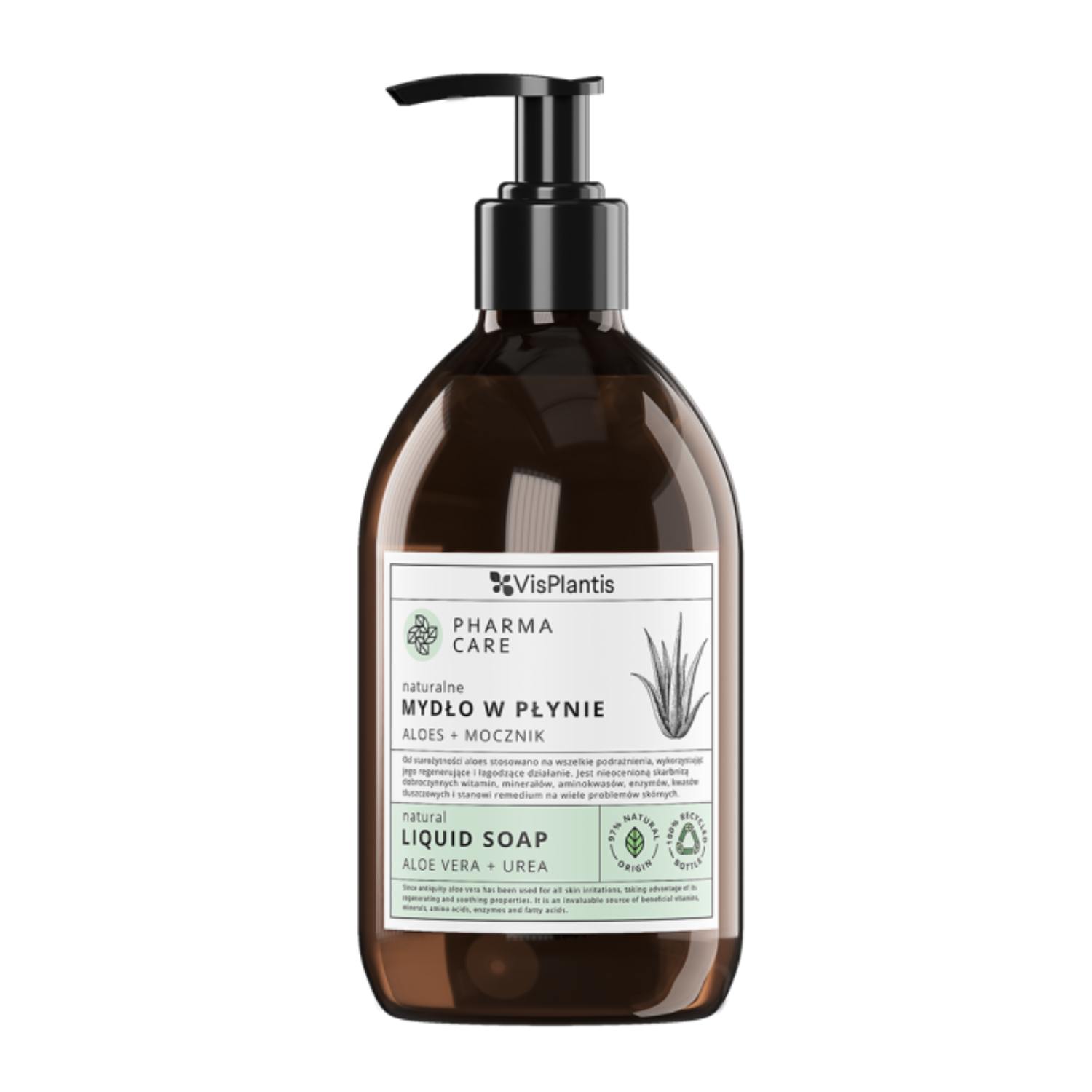 Vis plantis pharma care - naturalne mydło w płynie, aloes i mocznik, 500 ml